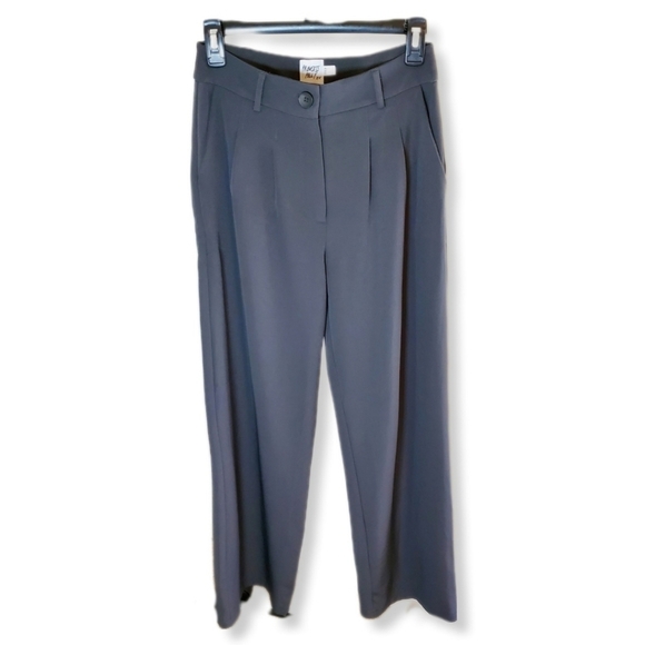 Princess Polly Gray Wide Leg Pant Sz 4 - Picture 1 of 13